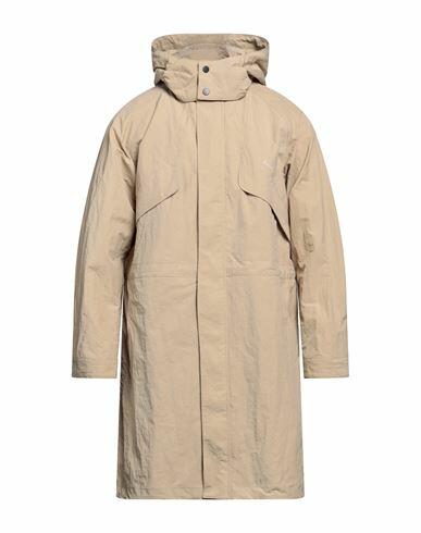 Deus Ex Machina Man Overcoat & Trench Coat Beige Nylon Cover