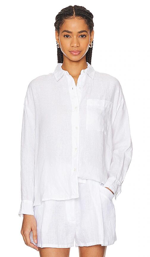 James Perse Oversized Shirt in White Cover