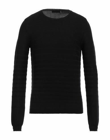 Lucques Man Sweater Black Wool Cover