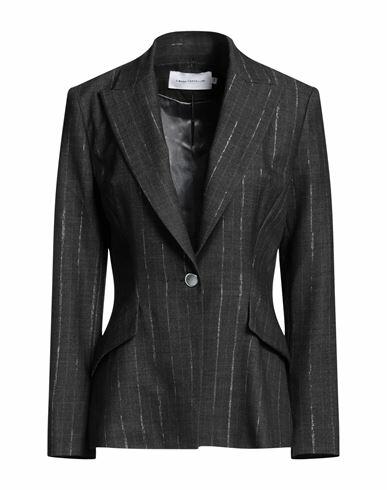 Simona Corsellini Woman Blazer Lead Polyester, Viscose, Wool, Elastane Cover