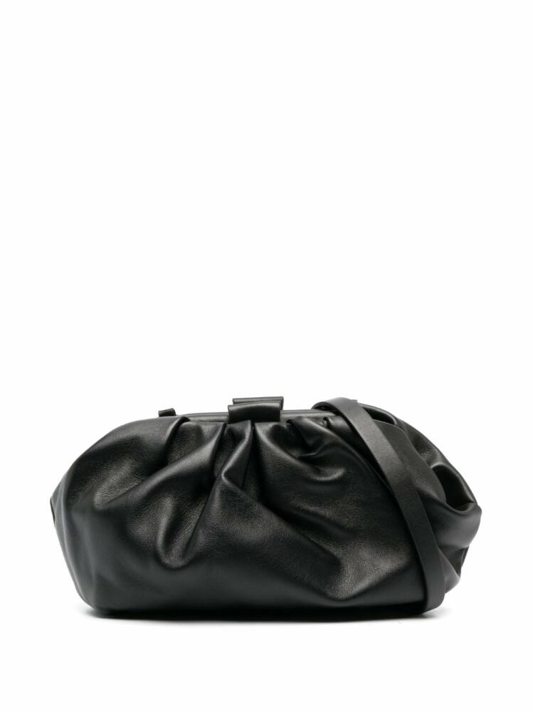 Fabiana Filippi clasp-fastening leather shoulder bag - Black Cover