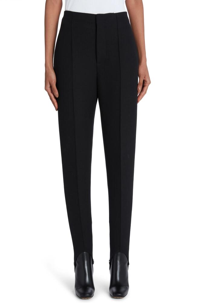 Bottega Veneta Structured Stirrup Trousers in Black Cover