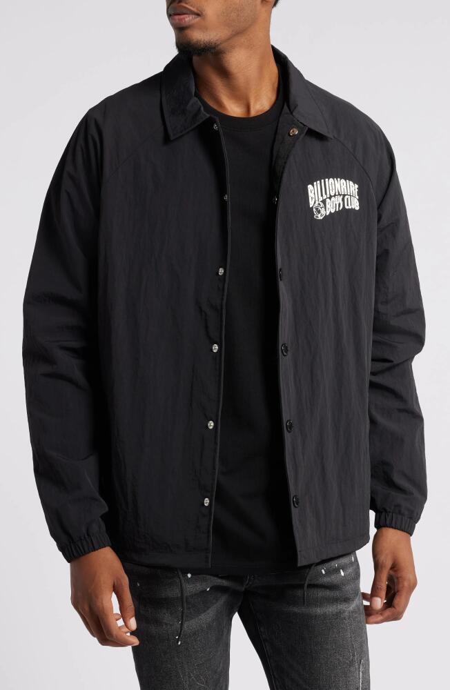 Billionaire Boys Club Nylon Snap-Up Coach's Jacket in Black Cover