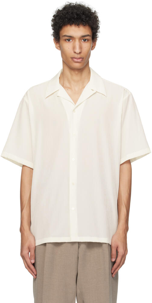 RAINMAKER KYOTO White Open Spread Collar Shirt Cover