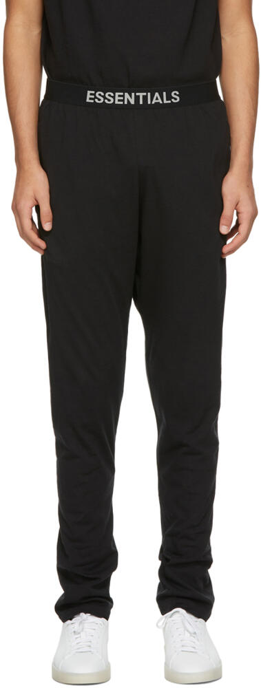 Fear of God ESSENTIALS Black Jersey Lounge Pants Cover