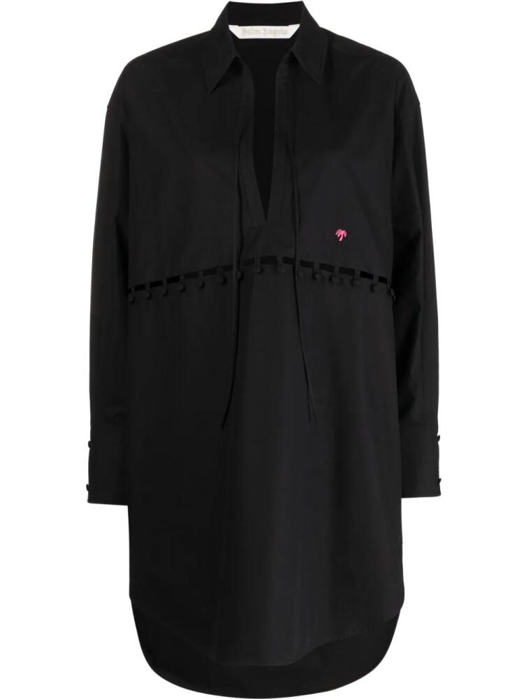 Palm Angels cut-out shirt dress - Black Cover