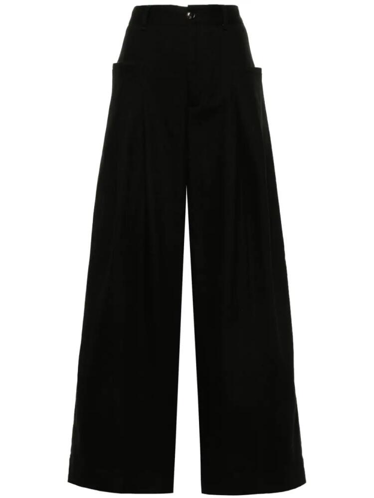 White Sand pleated trousers - Black Cover