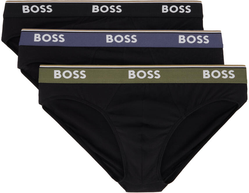 BOSS Three-Pack Black Briefs Cover