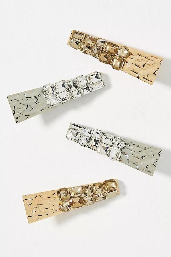 By Anthropologie Molten Metal Hair Clips, Set of 4 Cover