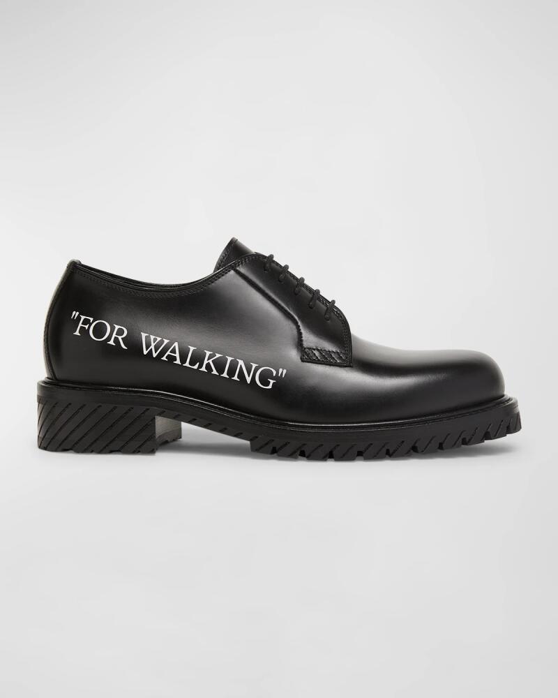 Off-White Men's For Walking Leather Derby Loafers Cover