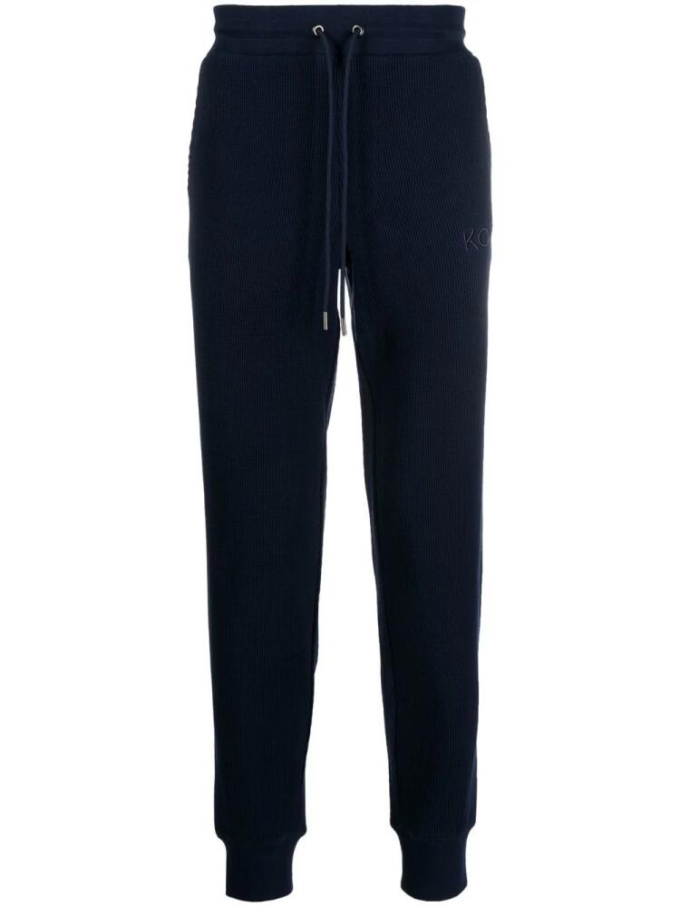 Michael Kors waffle-knit track pants - Blue Cover