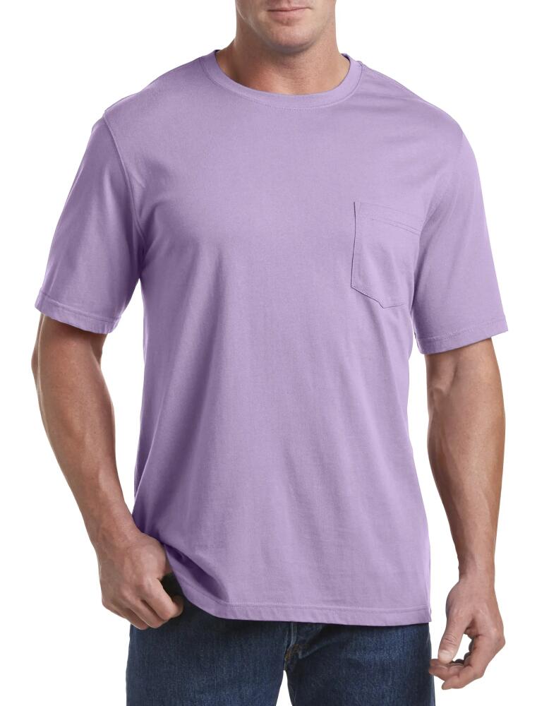 Harbor Bay by DXL Moisture-Wicking Pocket T-Shirt in Lavender Hthr Cover