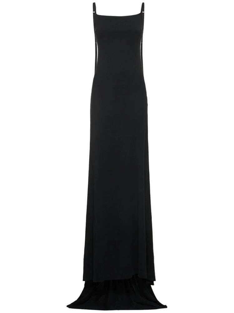 ANN DEMEULEMEESTER Hortense Jersey Open-back Long Dress Cover