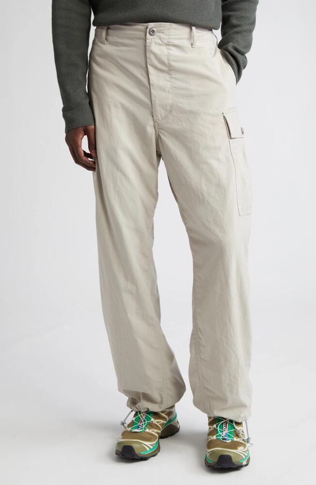 BEAMS Nylon Oxford Cargo Pants in Cement 05 Cover