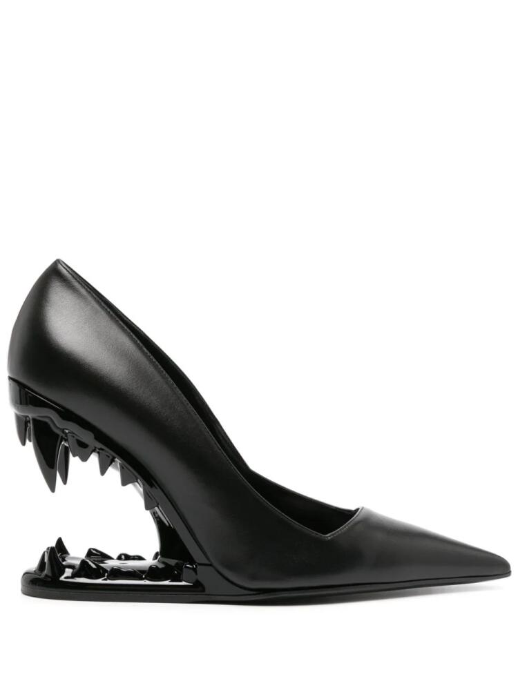 GCDS Morso 110mm leather pumps - Black Cover