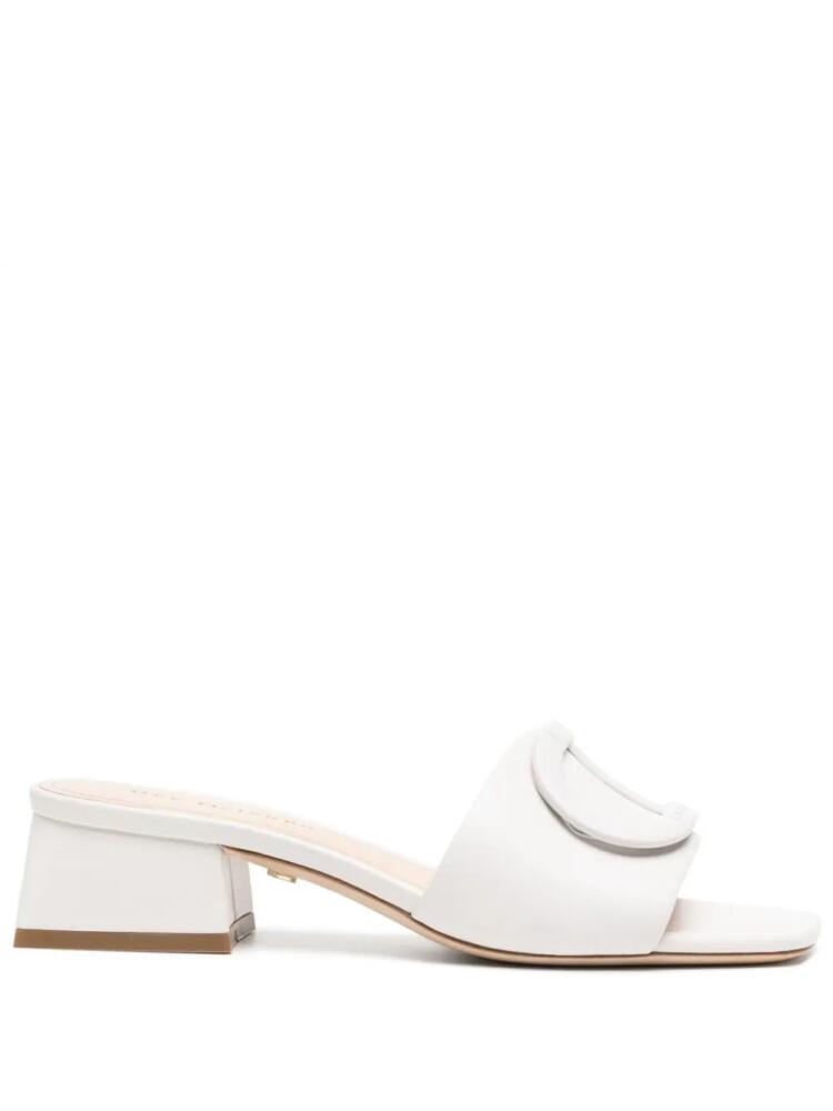 Dee Ocleppo Dizzy 35mm leather mules - White Cover