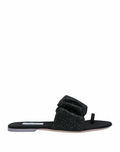 Sebastian Milano Woman Thong sandal Black Textile fibers Cover