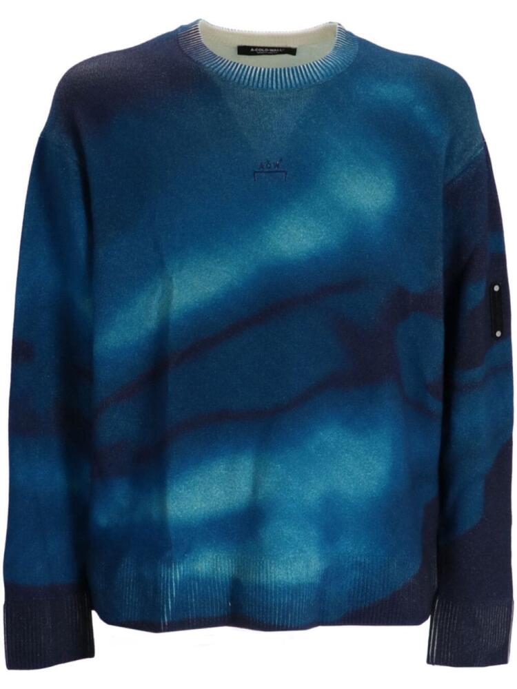 A-COLD-WALL* gradient-effect wool jumper - Blue Cover