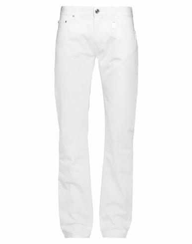 Bikkembergs Man Pants White Cotton Cover