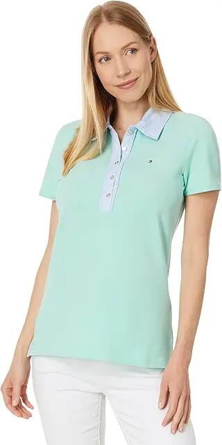 Tommy Hilfiger Cornell Trim Polo (Spearmint) Women's Clothing Cover