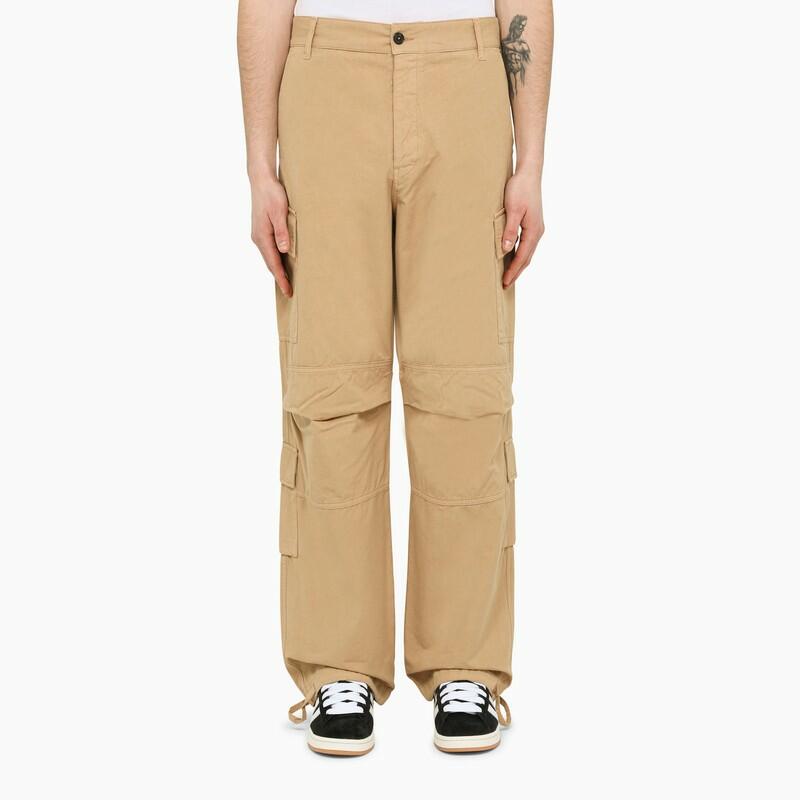 DARKPARK Beige canvas cargo trousers Cover