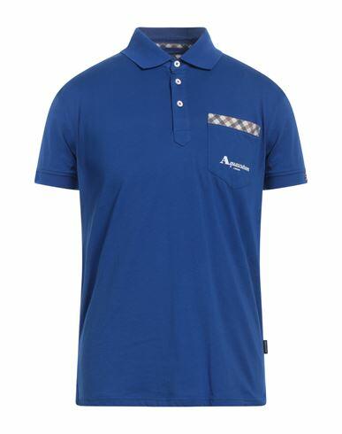 Aquascutum Man Polo shirt Blue Cotton Cover