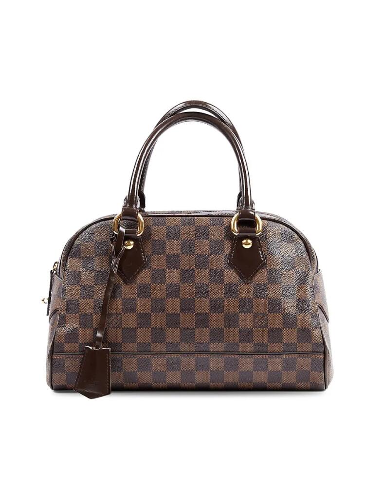 Louis Vuitton Women's Damier Ebene Checked Top Handle Bag - Brown Cover