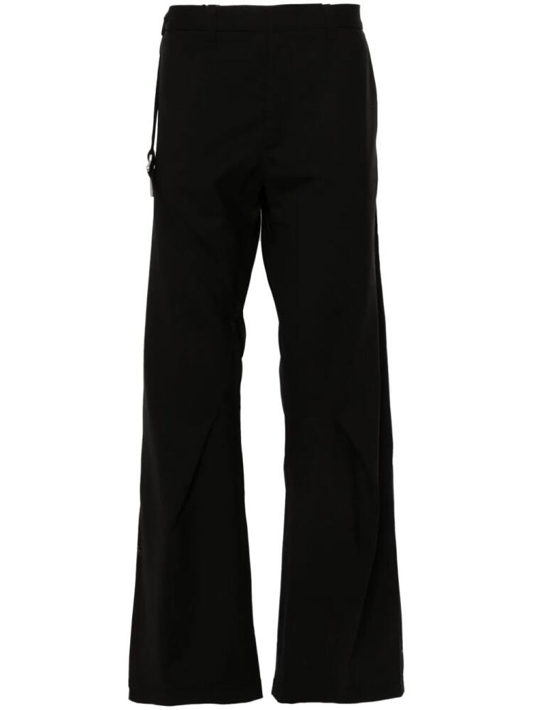 HELIOT EMIL Luminous tailored wool trousers - Black Cover