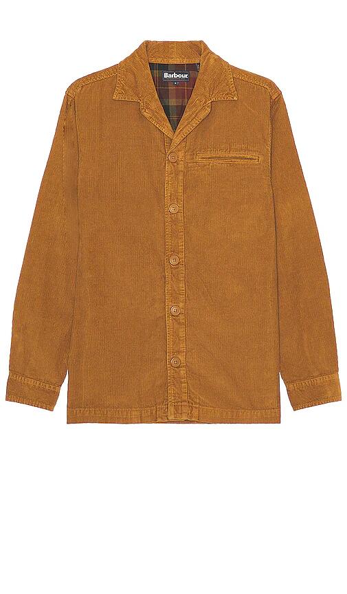 Barbour Casswell Overshirt in Brown Cover