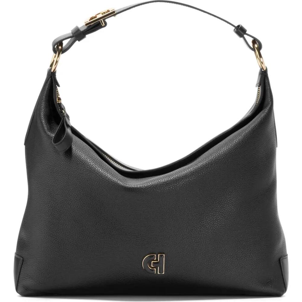 Cole Haan Kamila Leather Hobo in Black Cover