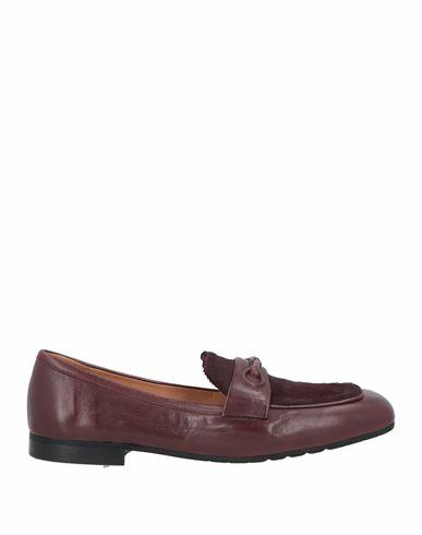 Mara Bini Woman Loafers Burgundy Leather Cover