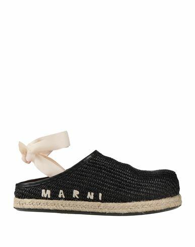 Marni Woman Espadrilles Black Textile fibers Cover