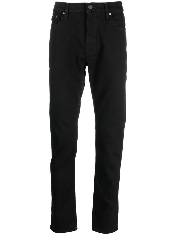 Michael Kors slim-fit stretch-cotton jeans - Black Cover