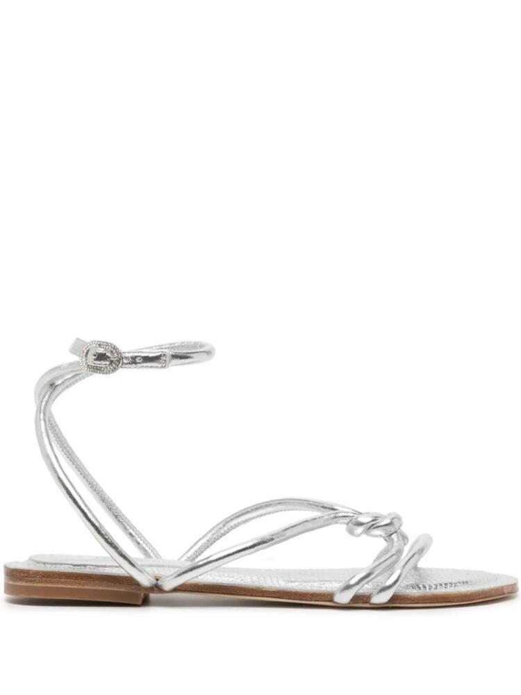 Dee Ocleppo Barbados leather sandals - Silver Cover