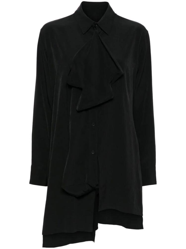 Yohji Yamamoto asymmetric shirt - Black Cover