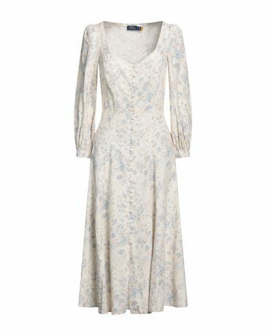 Polo Ralph Lauren Woman Midi dress Ivory Linen Cover