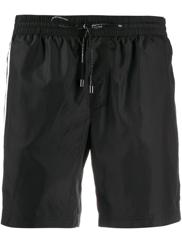 Dolce & Gabbana side stripe swim shorts - Black Cover