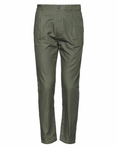 Brian Dales Man Pants Military green Cotton Cover