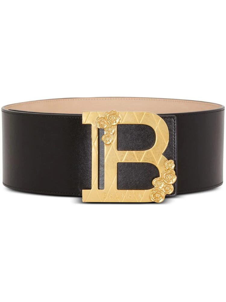 Balmain B-Belt leather belt - Black Cover