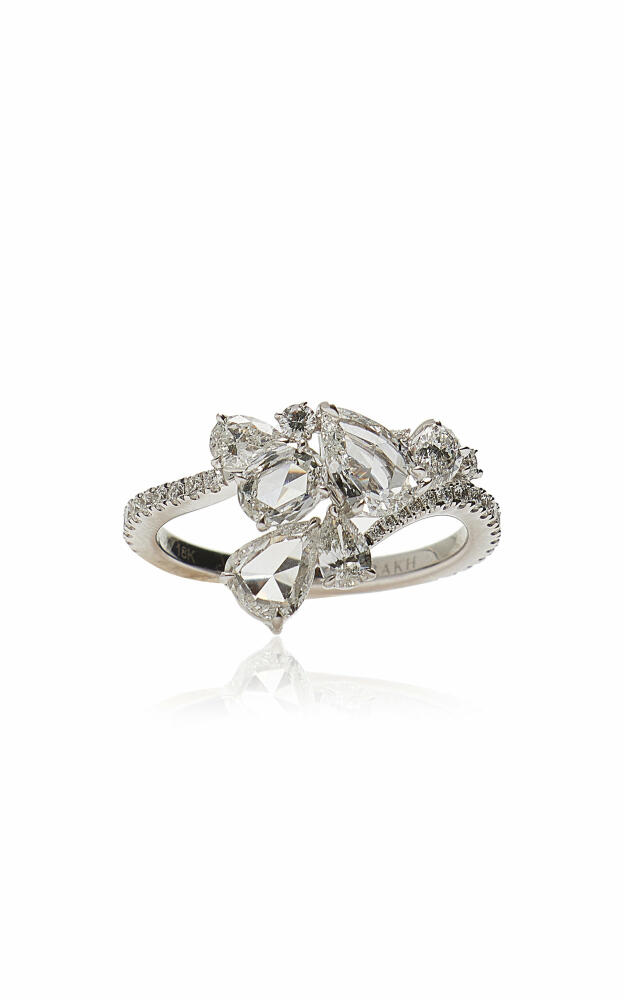 Harakh - Cascade 18K White Gold Diamond Ring - White - Gifts For Her Cover