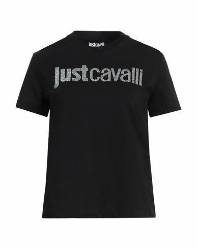 Just Cavalli Woman T-shirt Black Cotton Cover