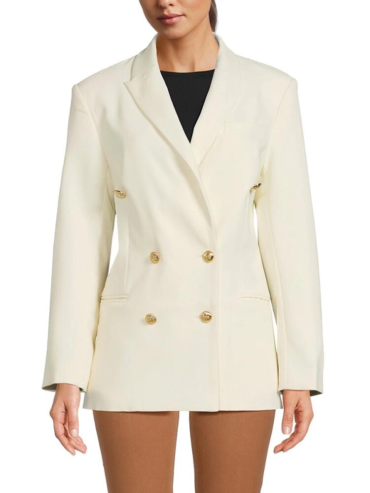 Endless Rose Women's Double Breasted Blazer - Ecru Cover