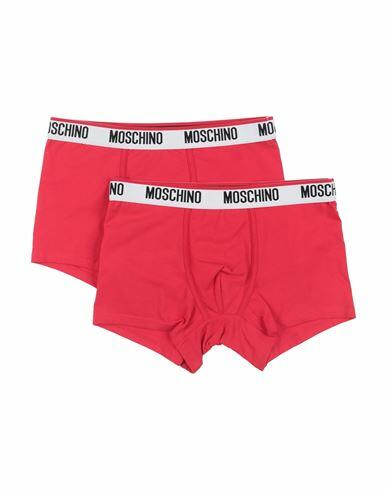 Moschino Man Boxer Red Cotton, Elastane Cover