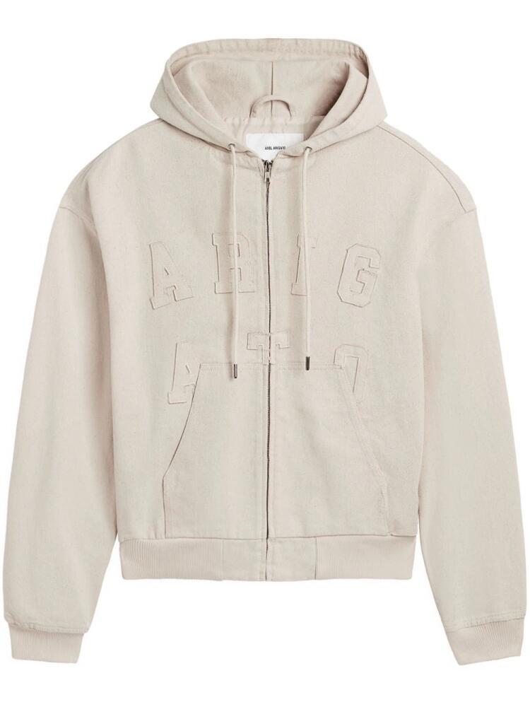 Axel Arigato Venice hooded denim jacket - Neutrals Cover