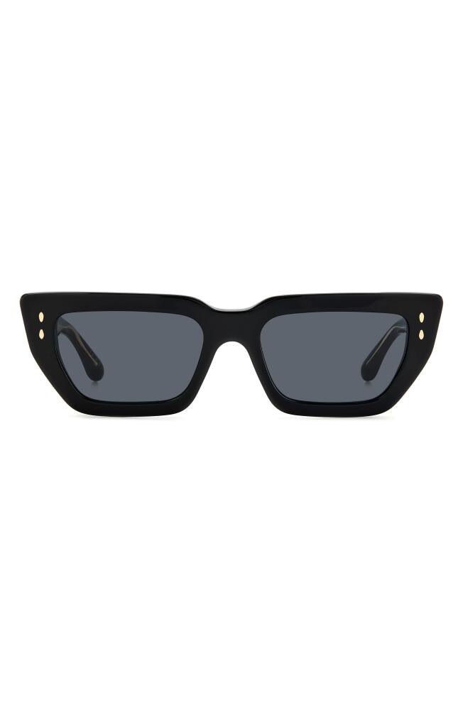 Isabel Marant 54mm Rectangular Sunglasses in Black/Grey Cover