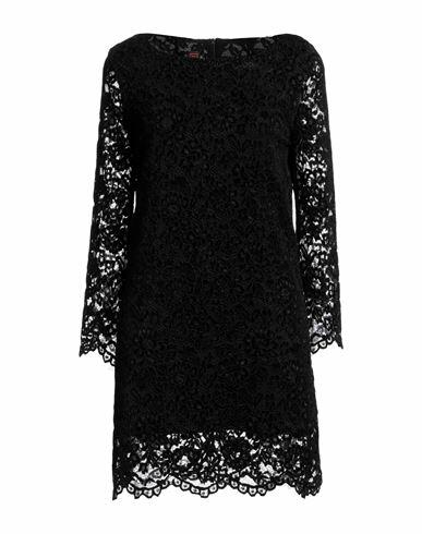 Stefanel Woman Mini dress Black Polyester Cover