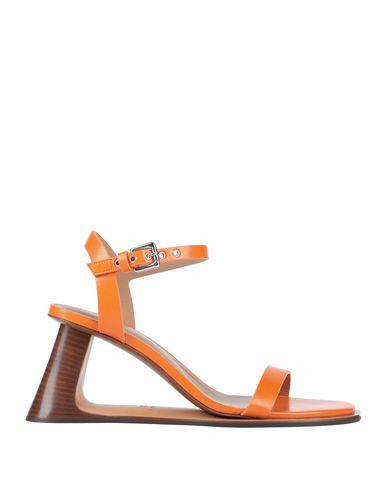 Marni Woman Sandals Orange Soft Leather Cover