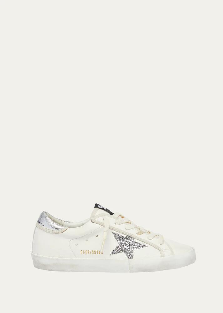 Golden Goose Superstar Leather Glitter Low-Top Sneakers Cover