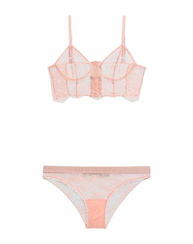 Off-white Woman Underwear set Pastel pink Polyester Cover