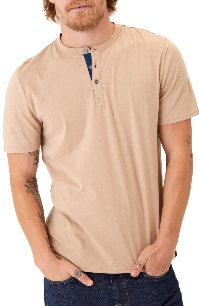 Threads 4 Thought Chester Classic Short Sleeve Henley in Chai Cover